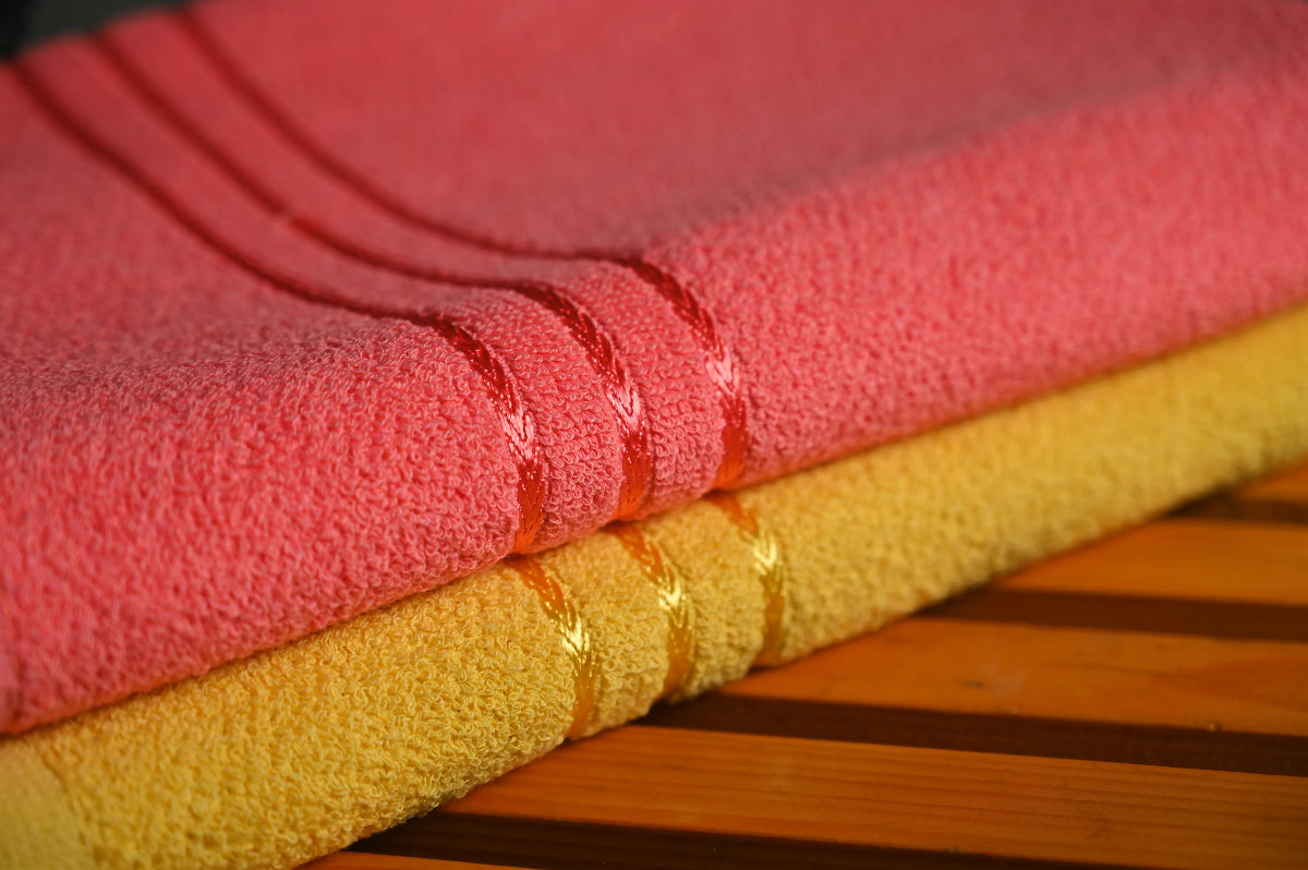 Vibrant Yellow & Pink Towel Combo