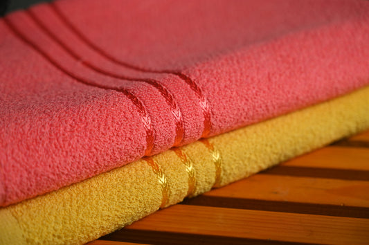 Vibrant Yellow & Pink Towel Combo