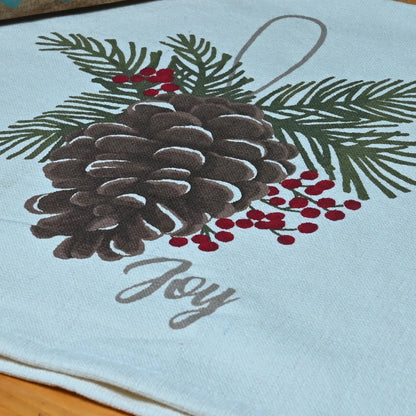 tea towel print closeup